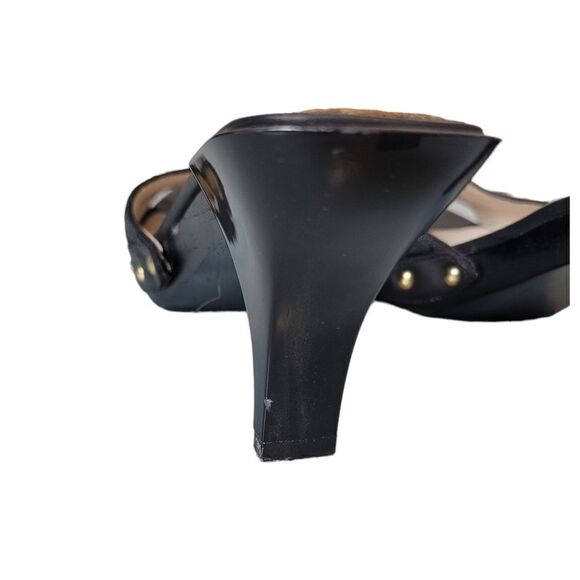 Michael Kors Black Mules With Nailhead Detail - Picture 4 of 5